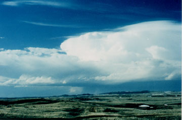 Supercell thunderstorm in Wyoming